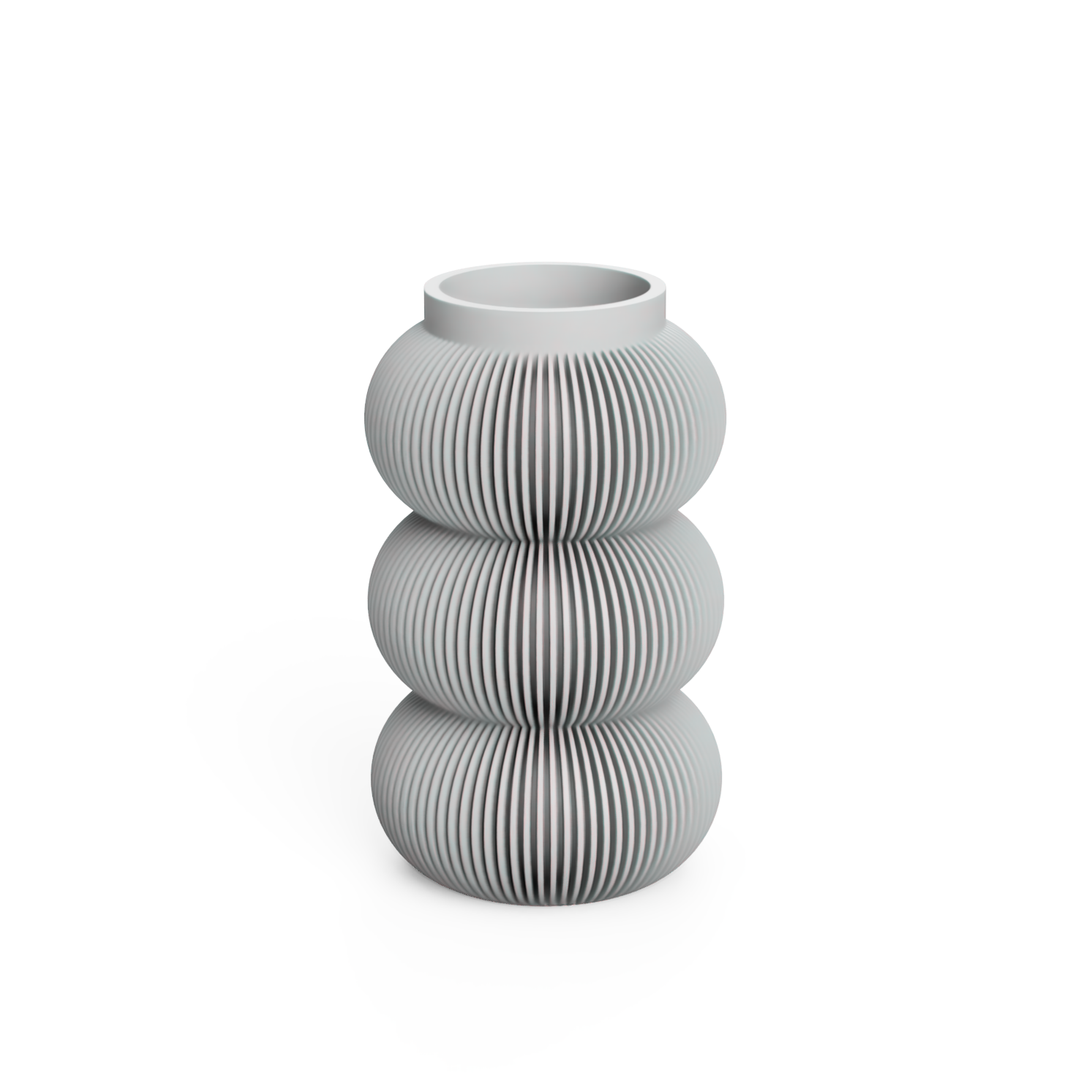 3D Druck Ribbed Vase XL