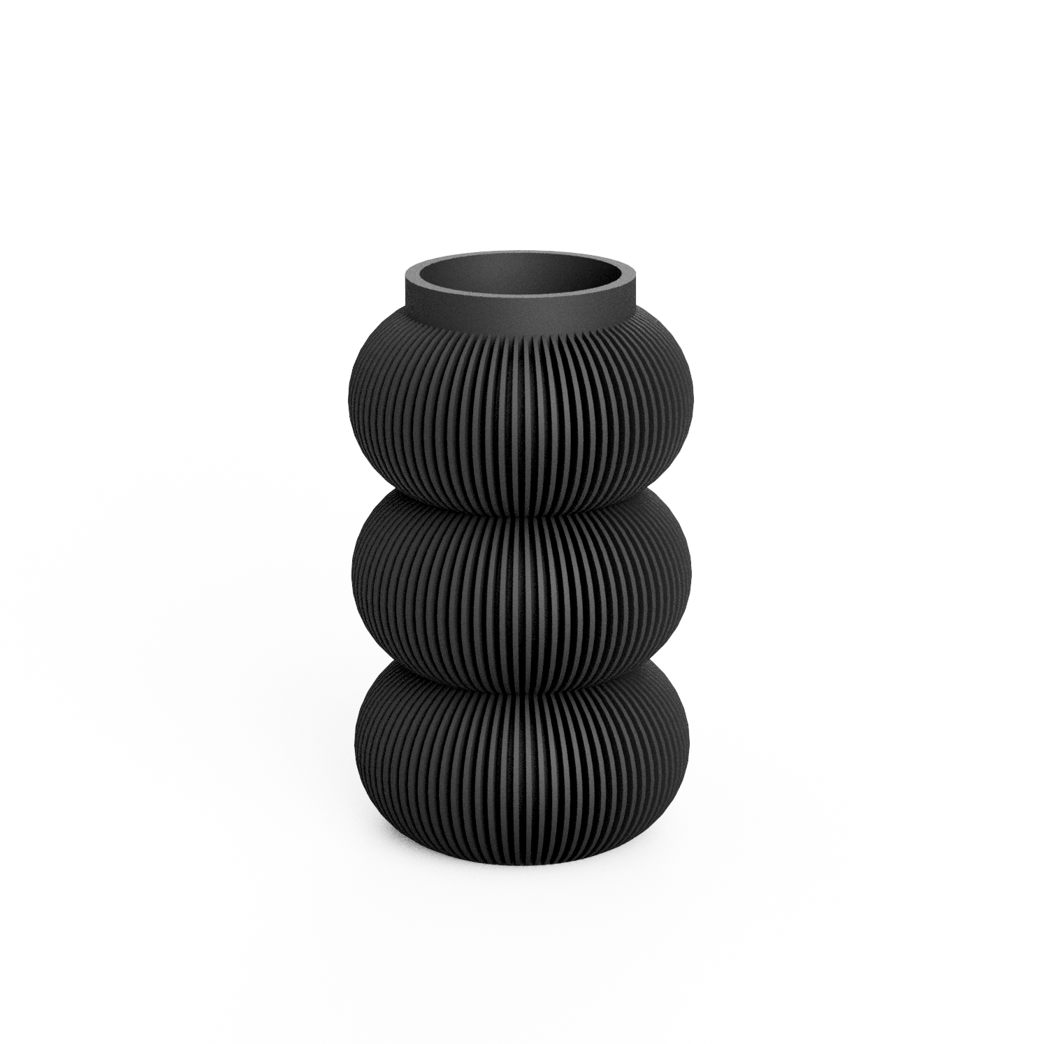 3D Druck Ribbed Vase XL