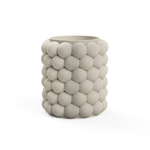 3D Druck Bubble Vase in Beige aus PLA – Sn3ickz