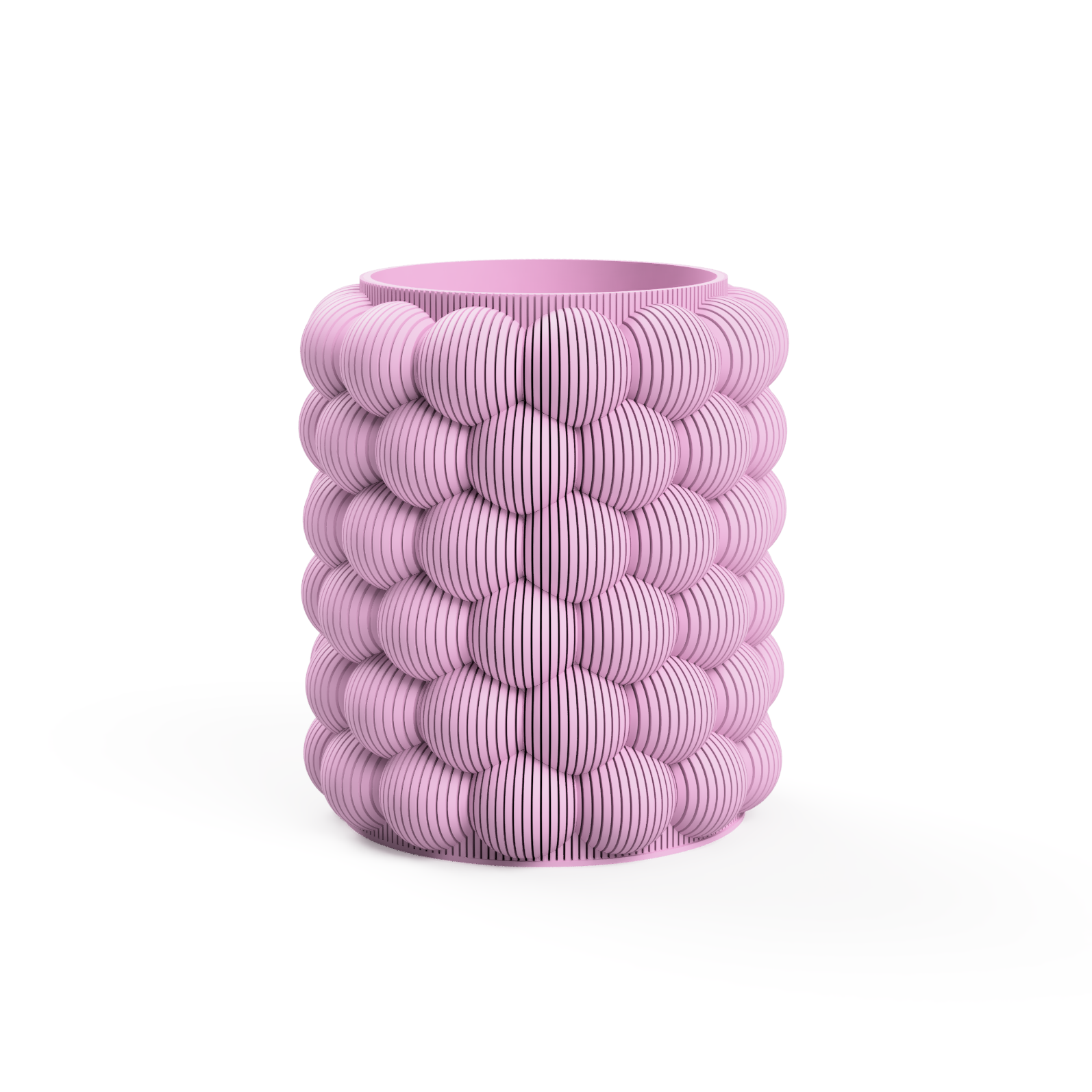 3D Druck Bubble Vase in Pink aus PLA – Sn3ickz